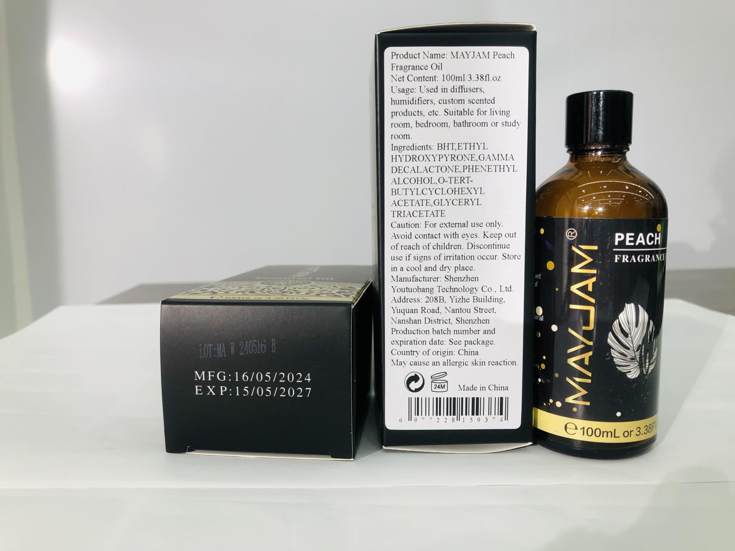 DIY projects with MAYJAM Peach fragrance oil: soaps, candles, baths