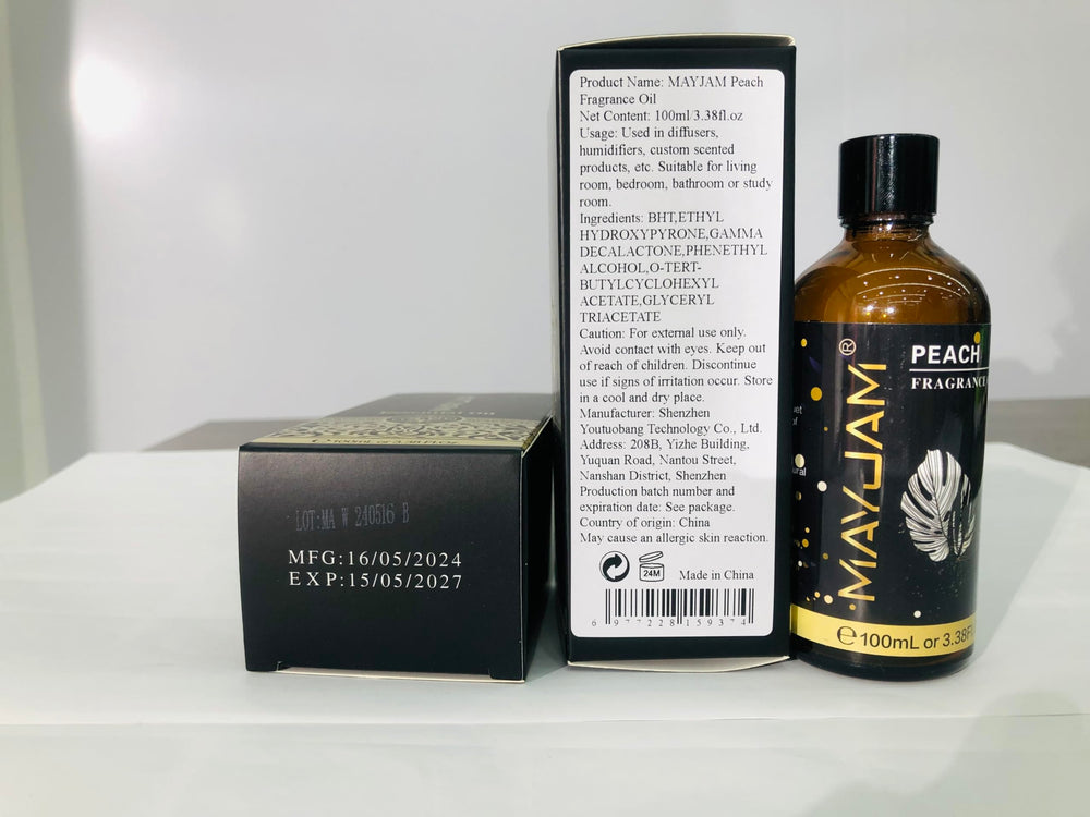 DIY projects with MAYJAM Peach fragrance oil: soaps, candles, baths