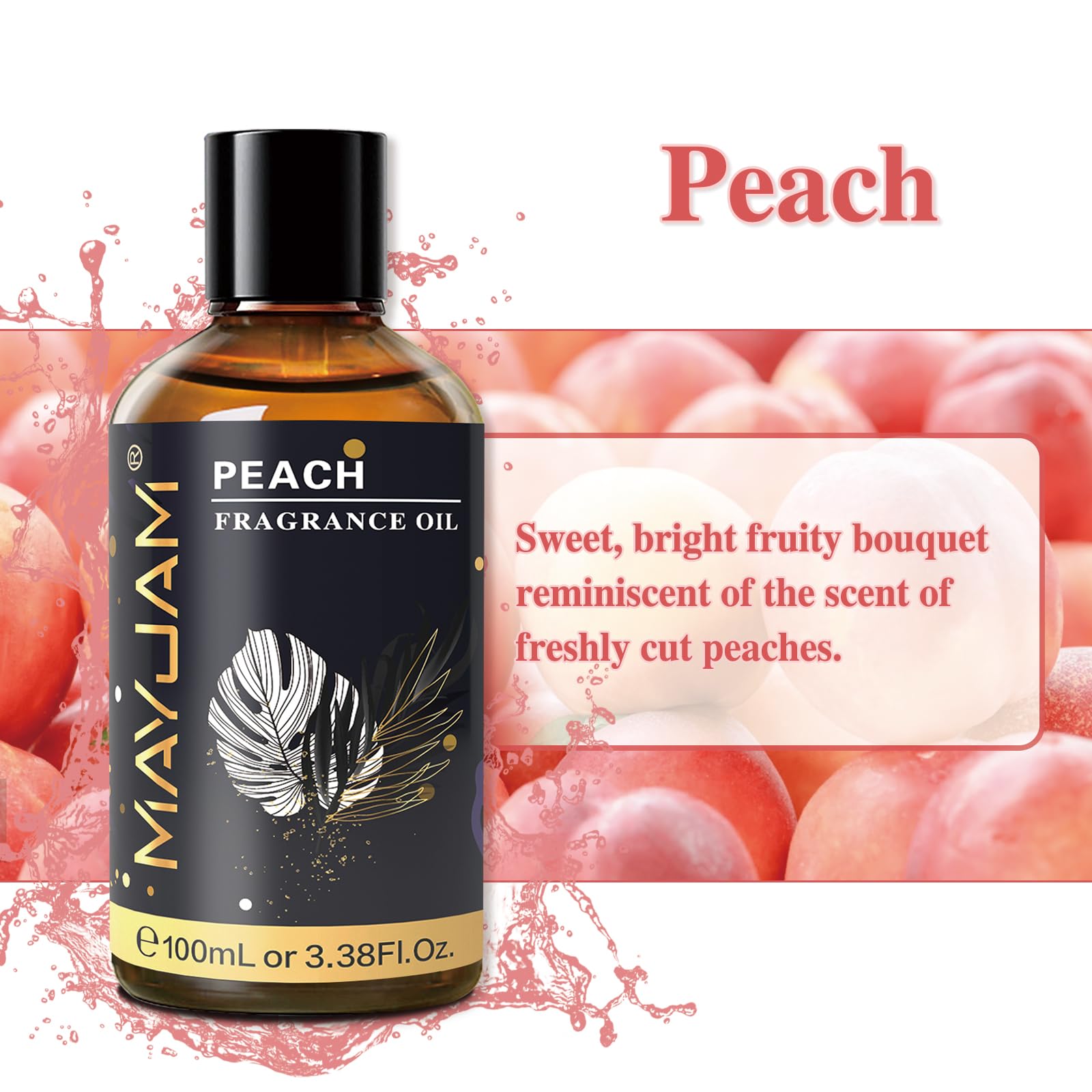 Peach fragrance oil used in soap and candle making