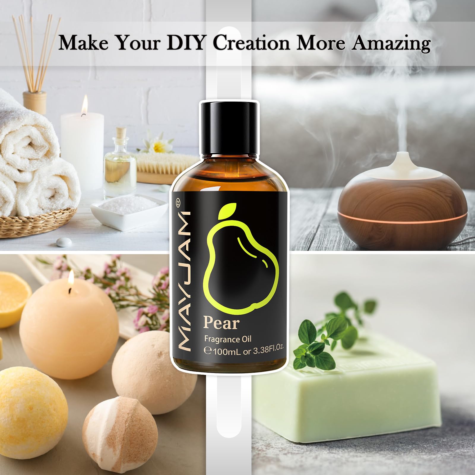 DIY crafting with MAYJAM Pear fragrance oil for soap and candle making