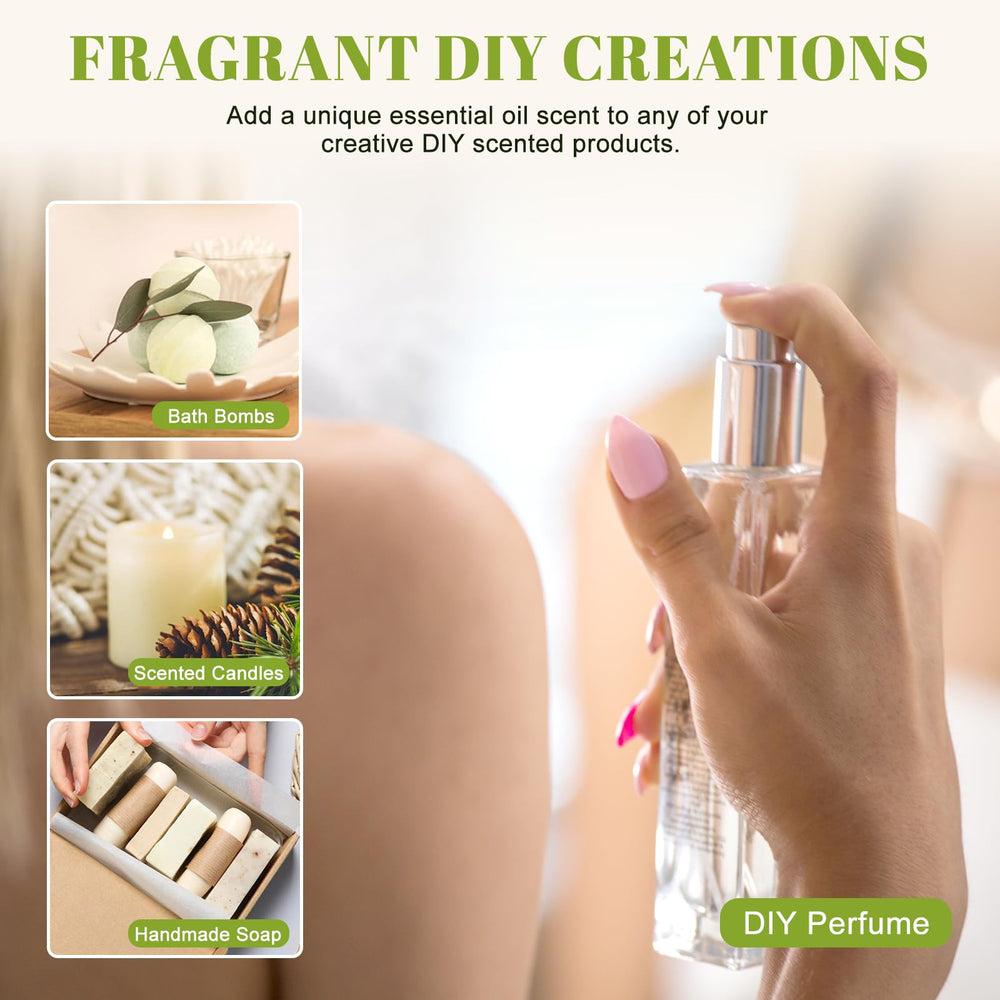 Pine Needles essential oil packaging with dropper