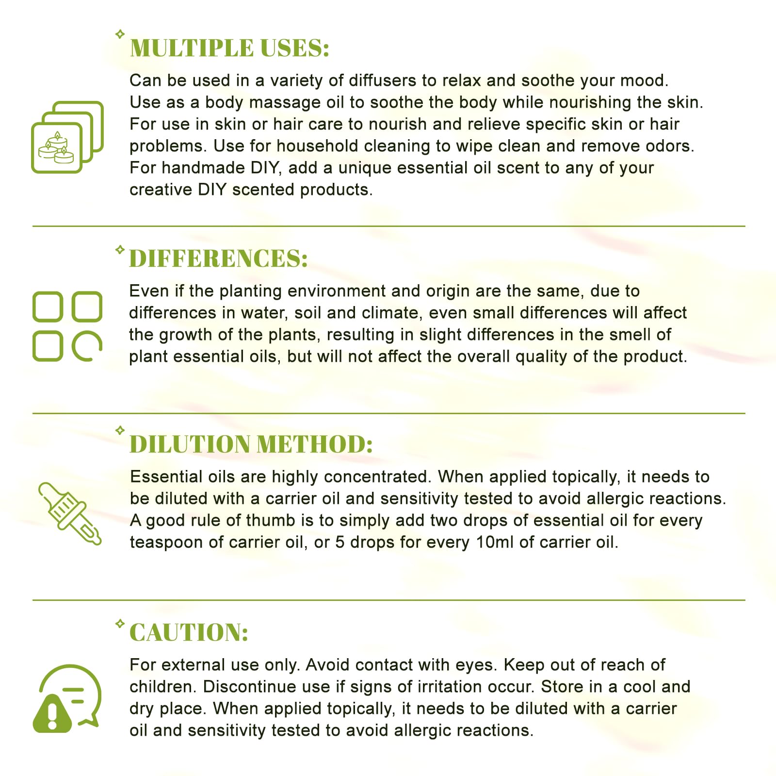 Precautions for Pine Needles essential oil: external use only