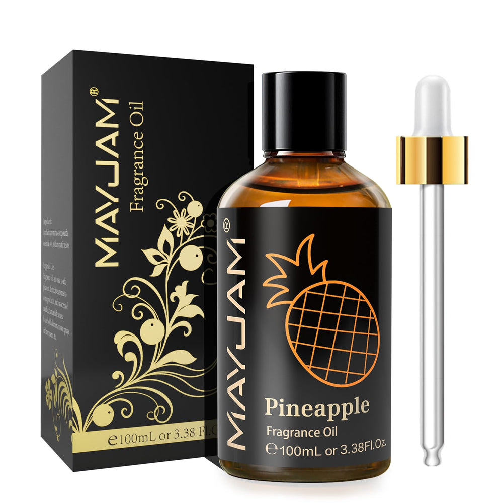 MAYJAM Pineapple fragrance oil in 100ml amber glass bottle with dropper