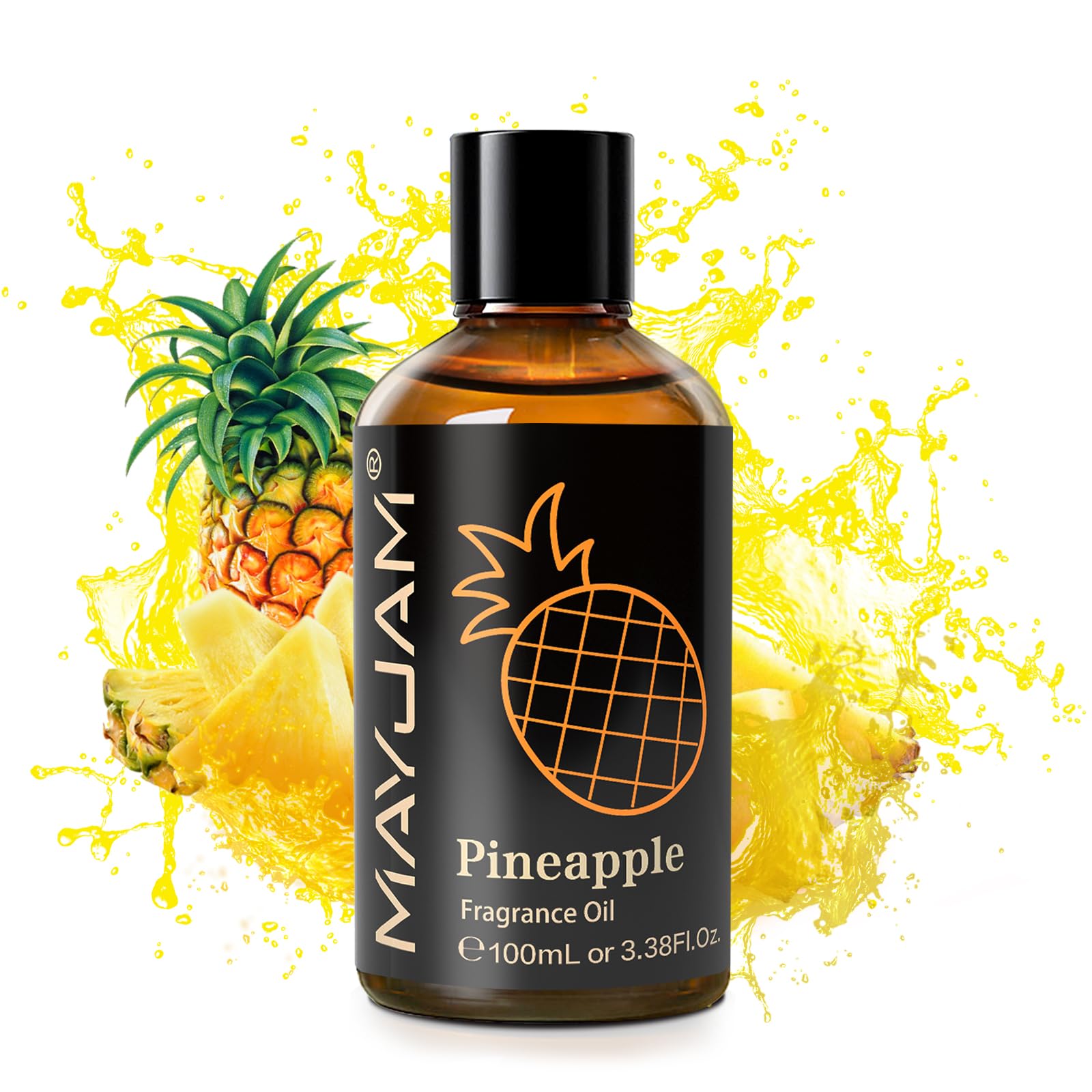 Product label design for MAYJAM Pineapple fragrance oil