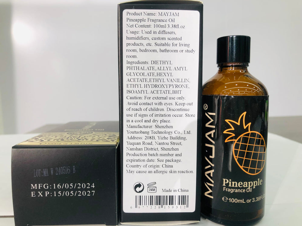 Unboxing MAYJAM Pineapple fragrance oil packaging