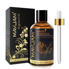 MAYJAM Sweet Tobacco fragrance oil in 100ml amber bottle