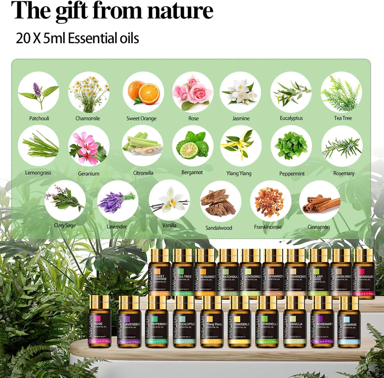 Tea Tree essential oil bottle 5ml from MAYJAM gift set