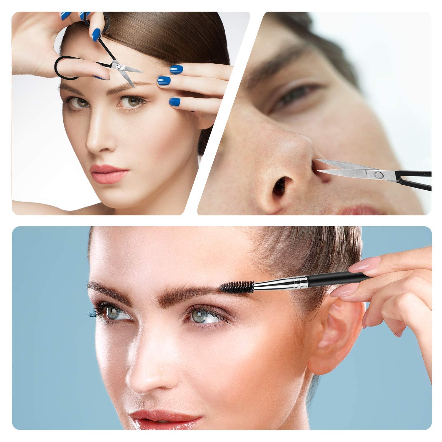 MAYKI Eyebrow Scissors help trim brows safely and precisely.