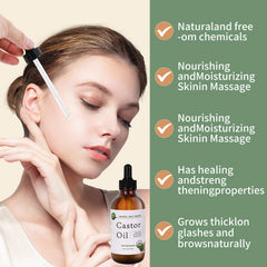 MAYLINK Castor Oil for eyebrows providing conditioning to support thicker-looking brows.