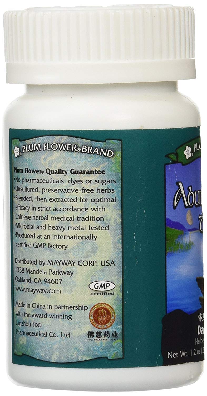 Pills from Mayway Abundant Yin Teapills Da Bu Yin Wan bottle