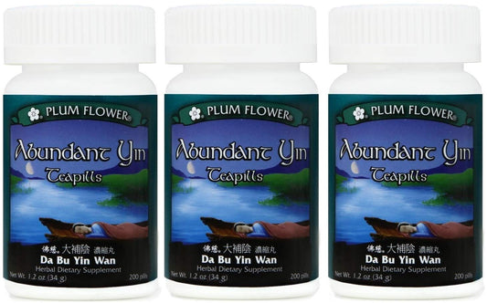 Mayway Abundant Yin Teapills Da Bu Yin Wan 200-pill bottle with Plum Flower label
