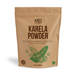 MB Herbals De-Seeded Karela Powder 227g jar label