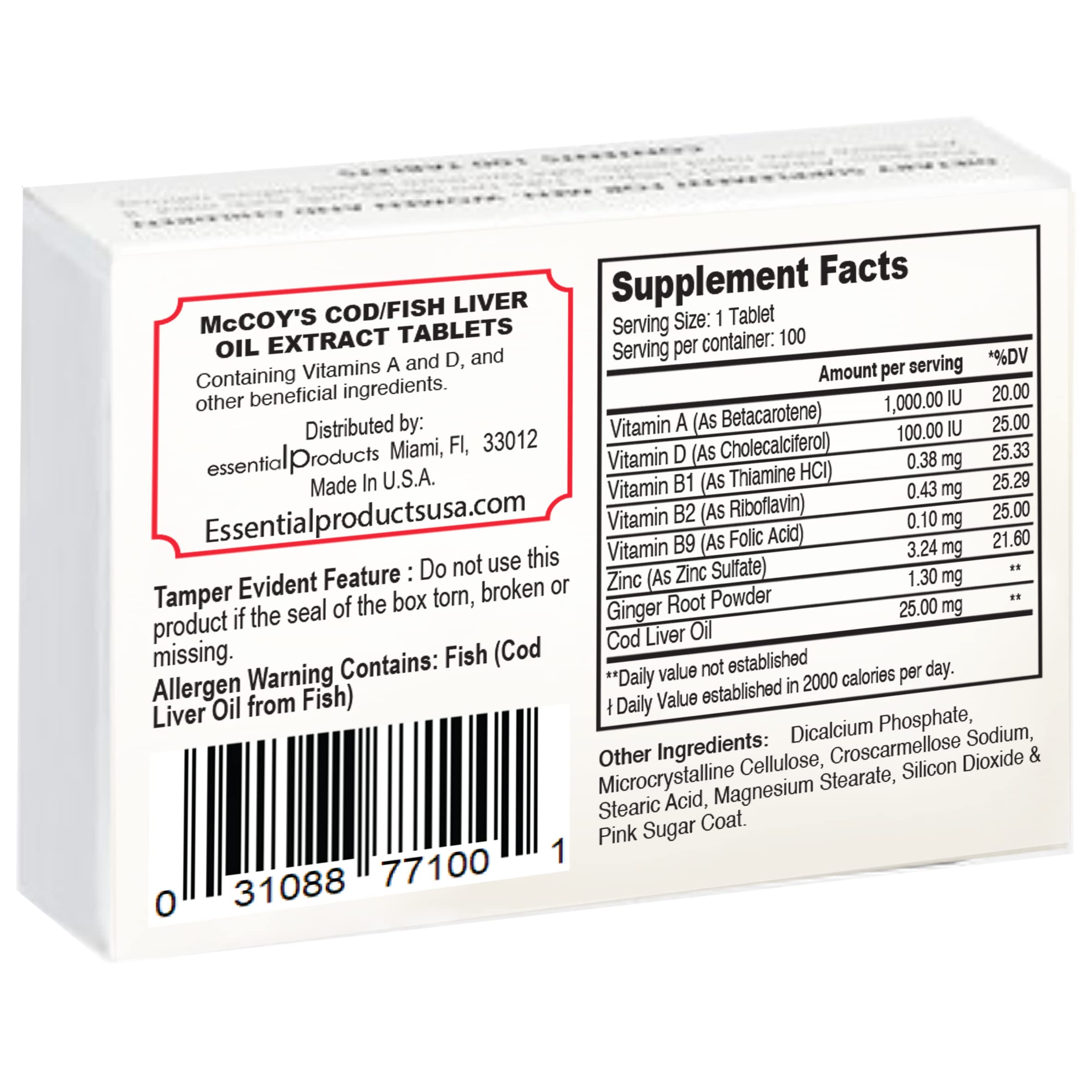 Supplement bottle with tablets on a white background
