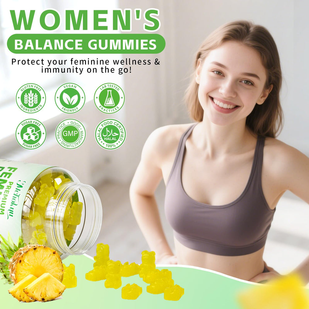 Gummies with Hawaiian pineapple flavor