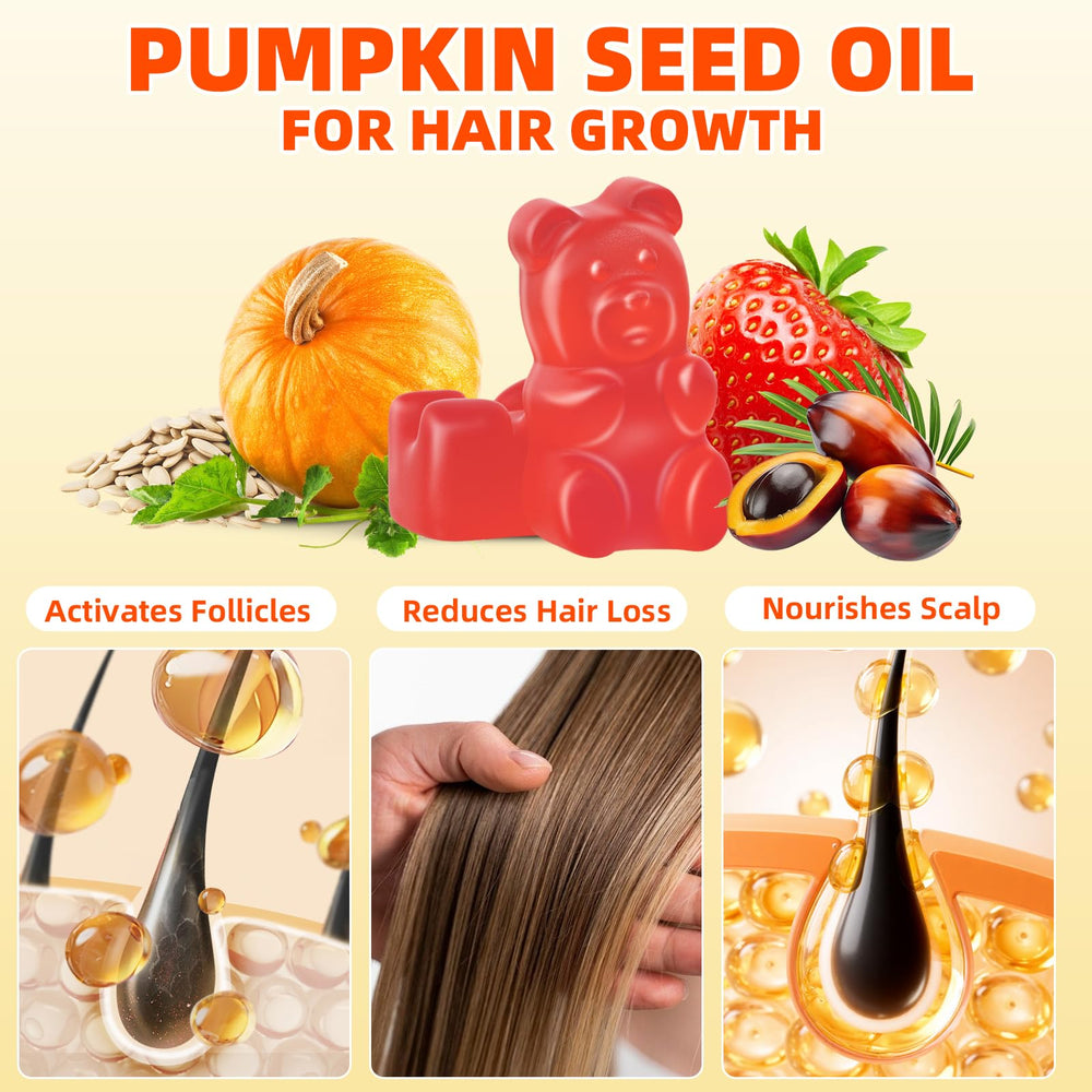 Strawberry-flavored pumpkin seed oil gummies