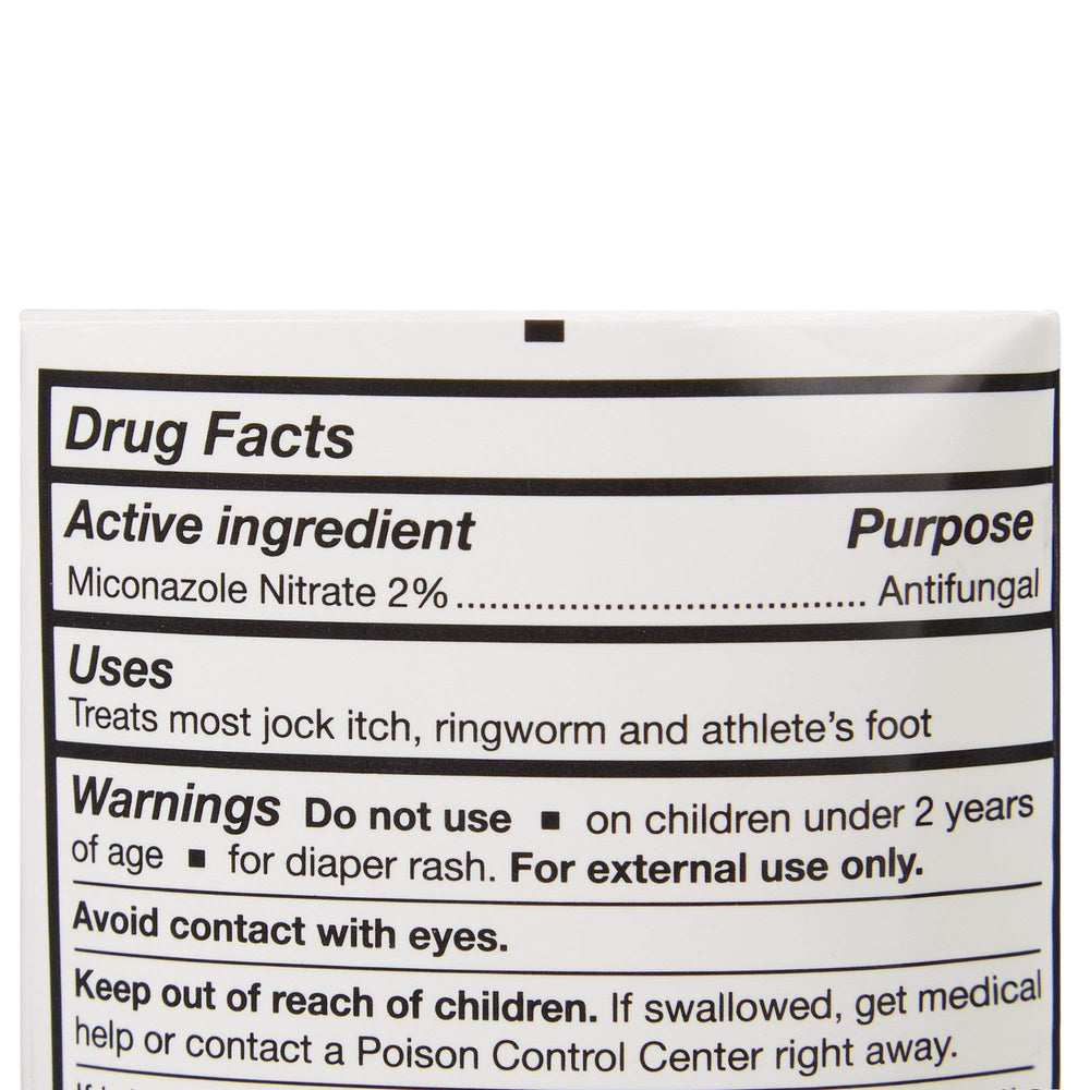 McKesson Antifungal Cream tube closeup dispense cap in focus.