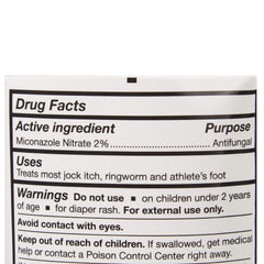 McKesson Antifungal Cream tube closeup dispense cap in focus.