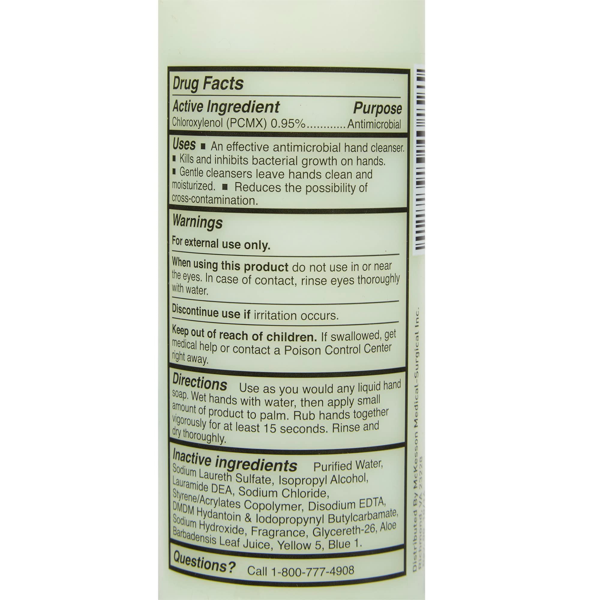 McKesson antimicrobial soap ideal for bathrooms, kitchens, and offices.