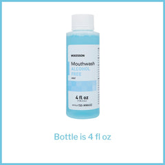 Side view of McKesson Mouthwash packaging highlighting 4 oz size