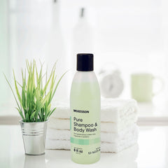 Color-treated hair benefits from gentle cleaning with McKesson Pure.