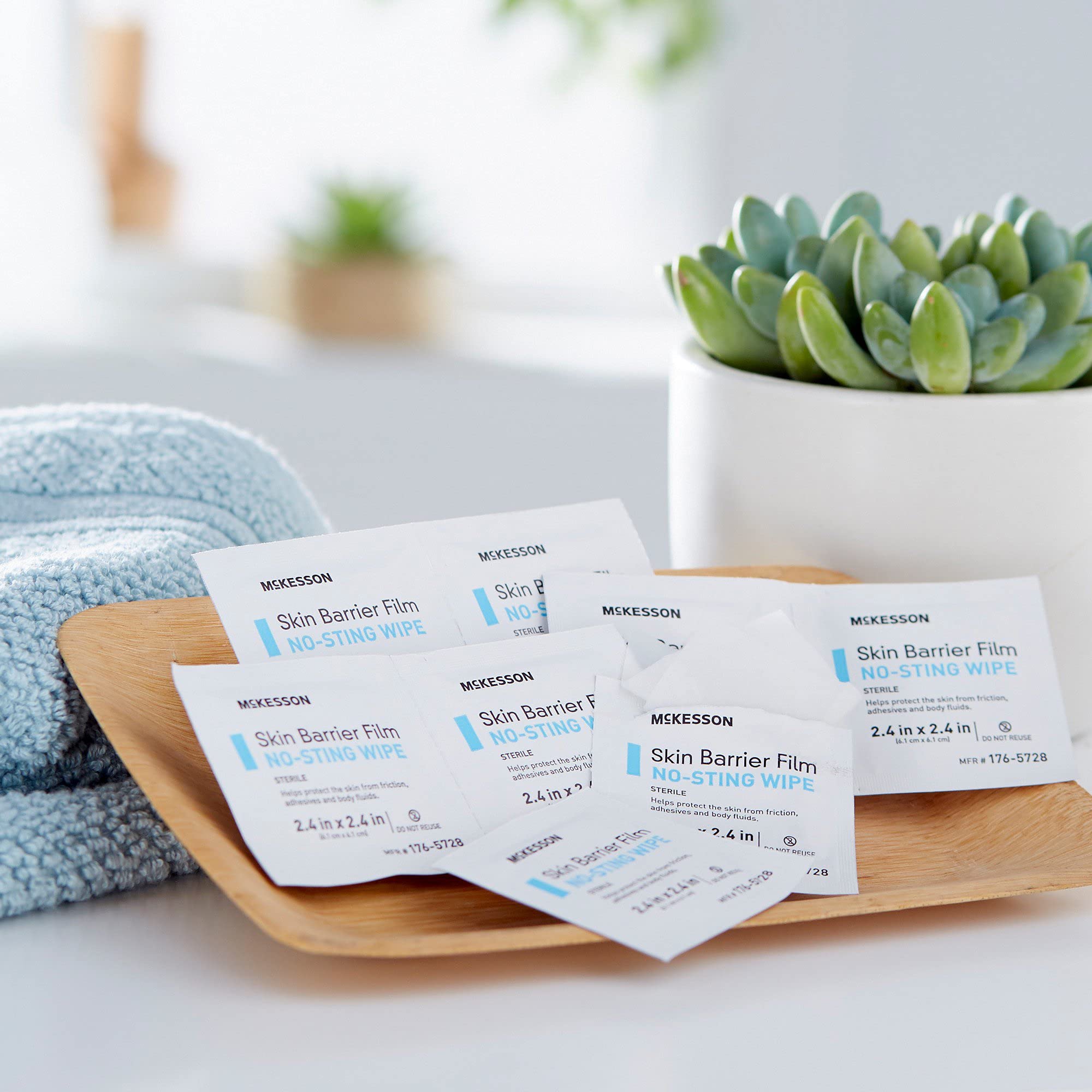 McKesson Skin Barrier Film extends wear time by protecting skin under tapes.