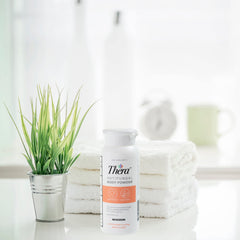 McKesson Thera Antifungal Body Powder in foot care routine—daily protection