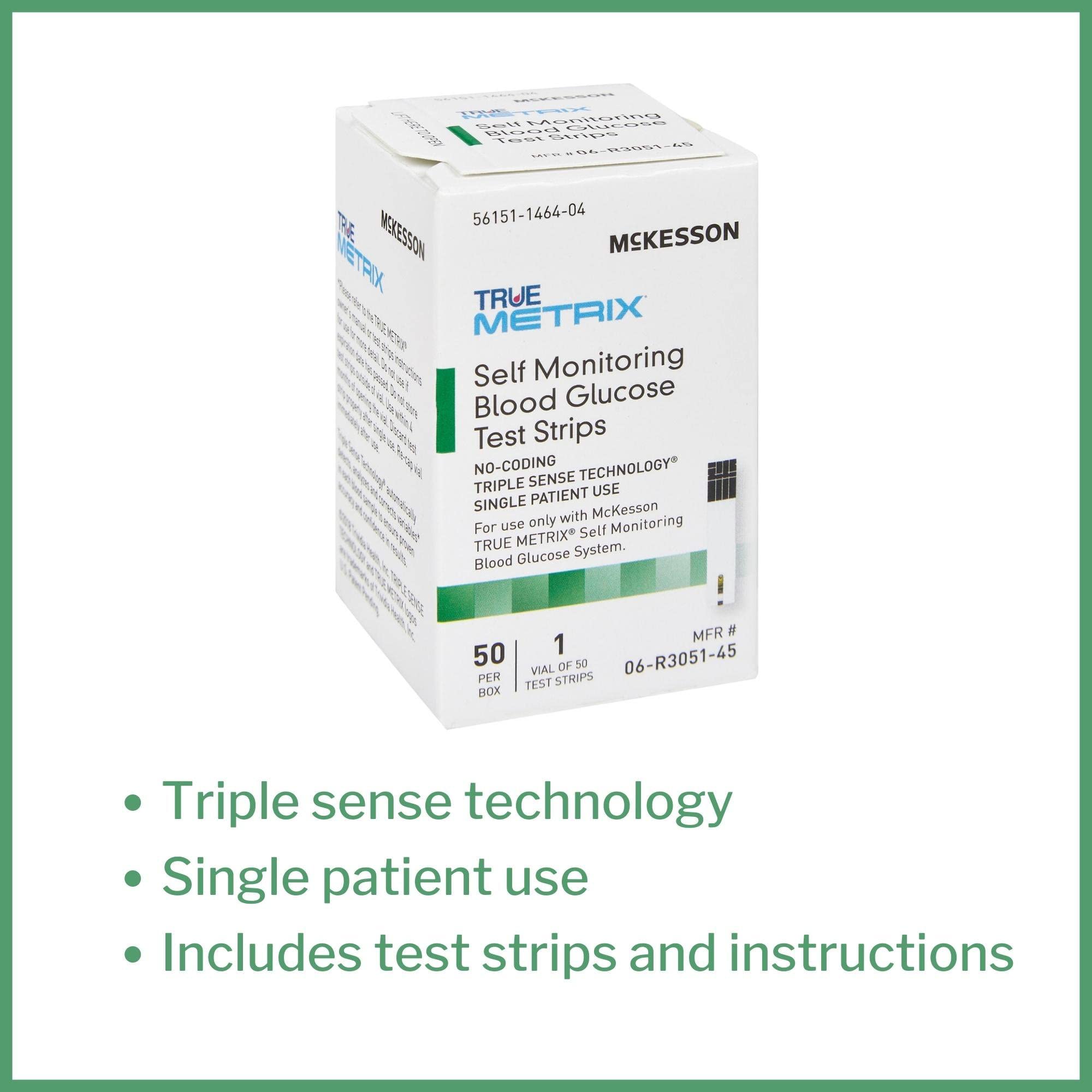 McKesson True METRIX strip dispense demonstrates convenient sample application.