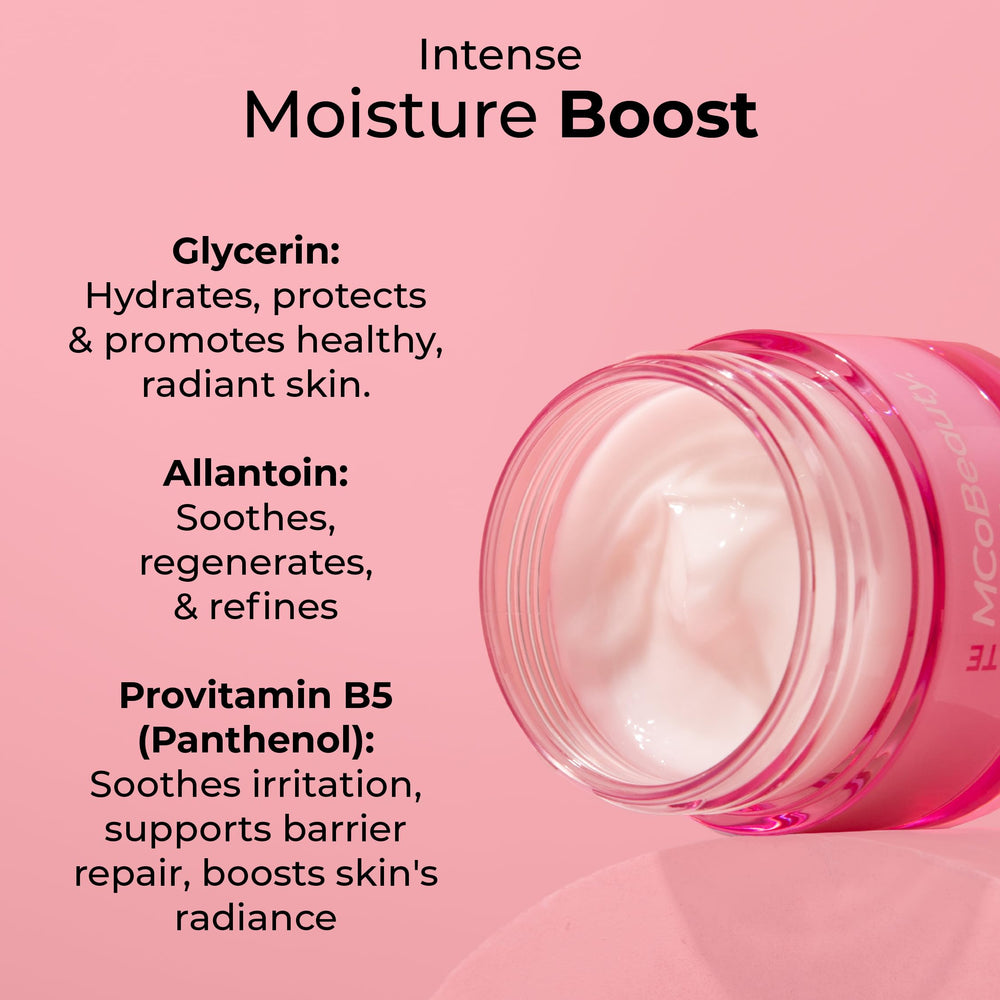 MCoBeauty Panthenol closeup shows humectant hydration and barrier-supporting properties.