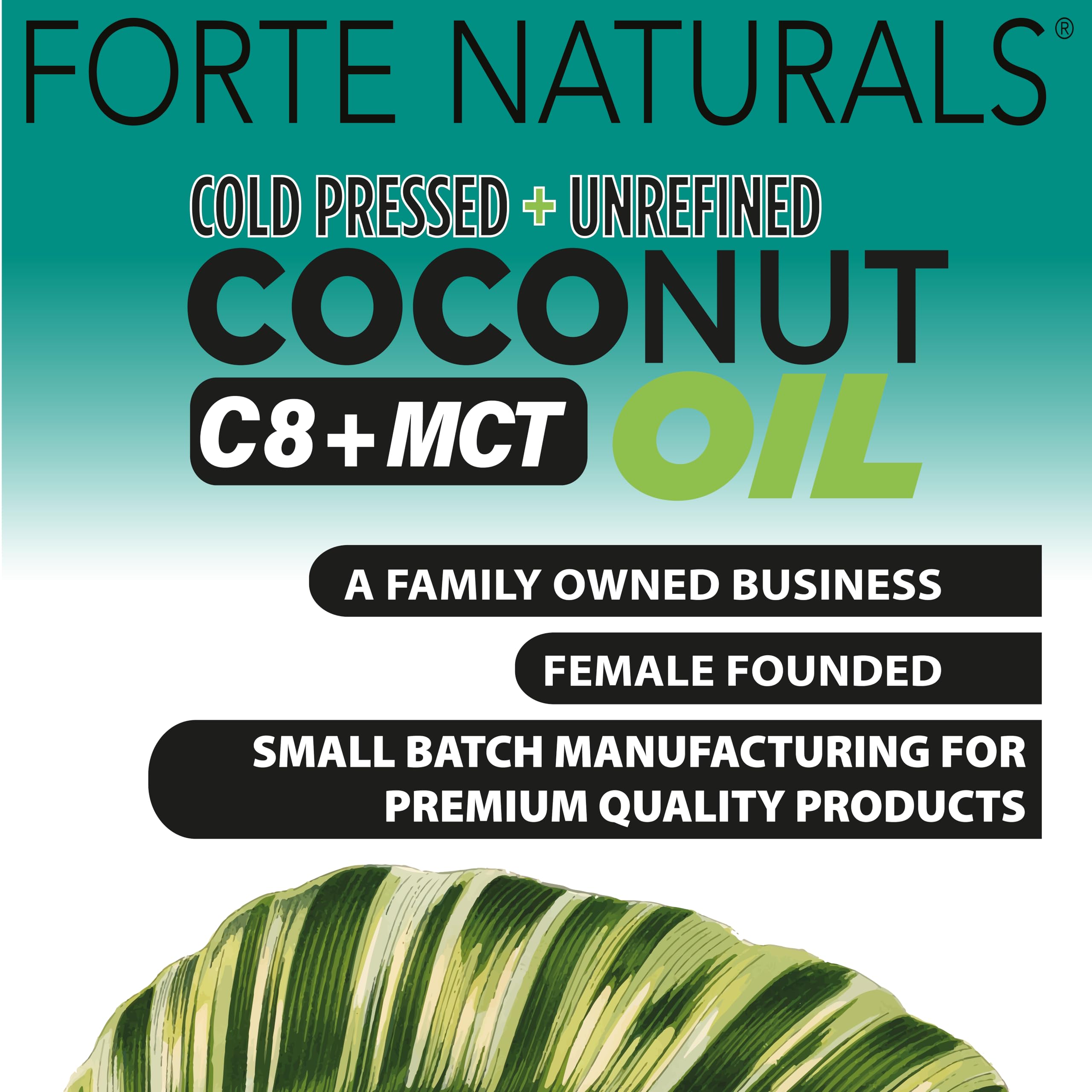 MCT oil capsules with C8 and C10 for brain focus