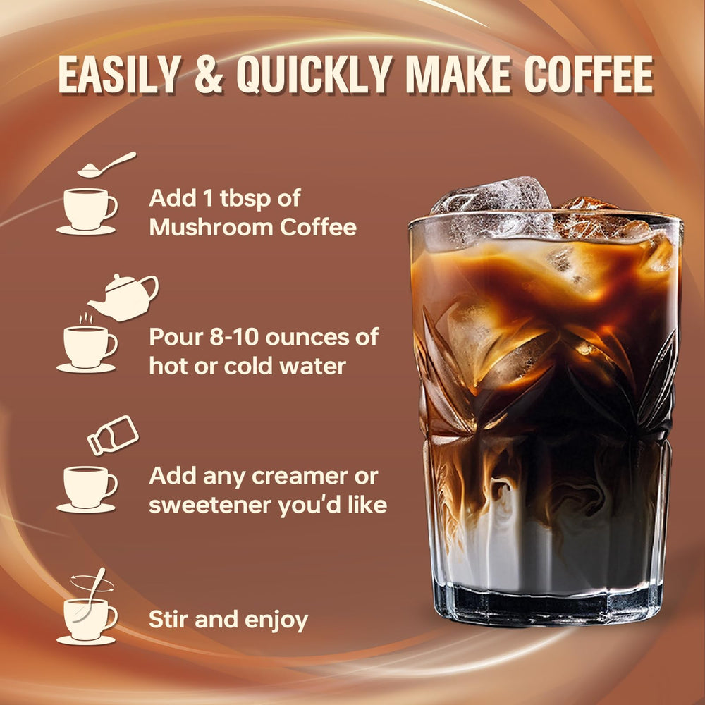 MCT oil included for sustained energy release in coffee.