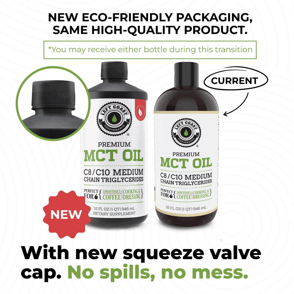 MCT oil C8 and C10 fatty acids illustration