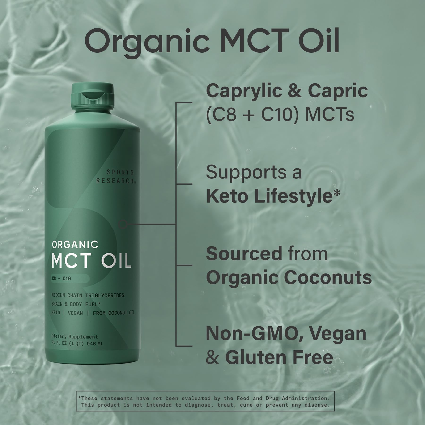 MCT oil being poured into coffee