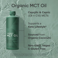 MCT oil being poured into coffee