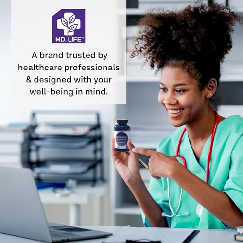 Lifestyle image showing how to take MD. Life Potassium Magnesium Supplement