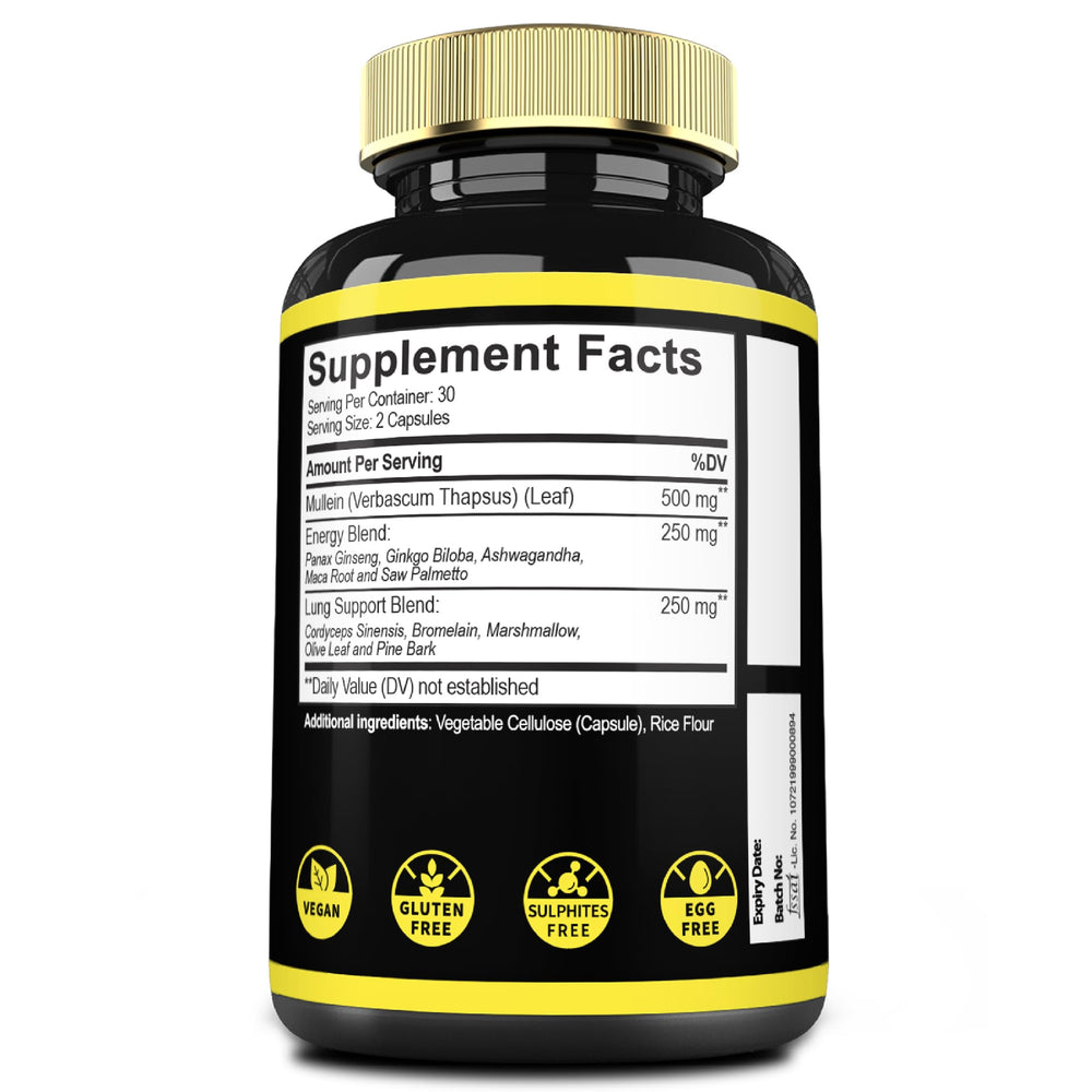 Ashwagandha, Maca and Saw Palmetto ingredients in Mecisco capsules