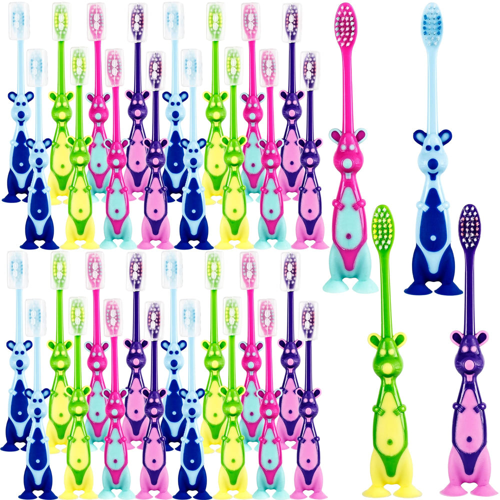 Medanera kangaroo-shaped kids toothbrush close-up
