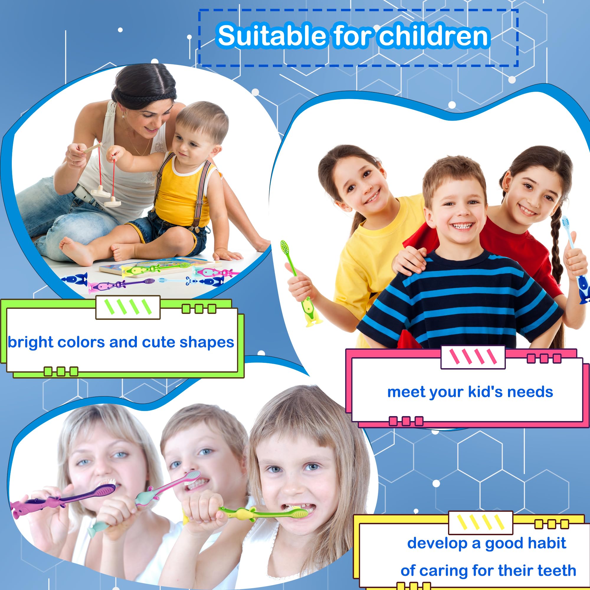 Soft PBT bristles for gentle brushing
