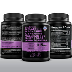 MEDCHOICE 12-in-1 melatonin box packaging scene