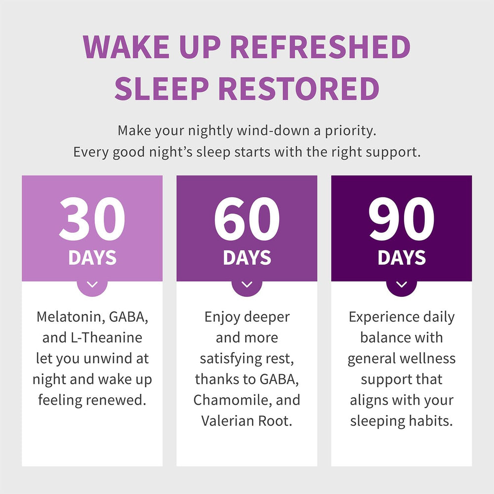 MEDCHOICE chamomile and GABA blend for tranquil nights.