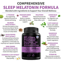 MEDCHOICE L-theanine relaxation capsule highlights calm focus before bed.