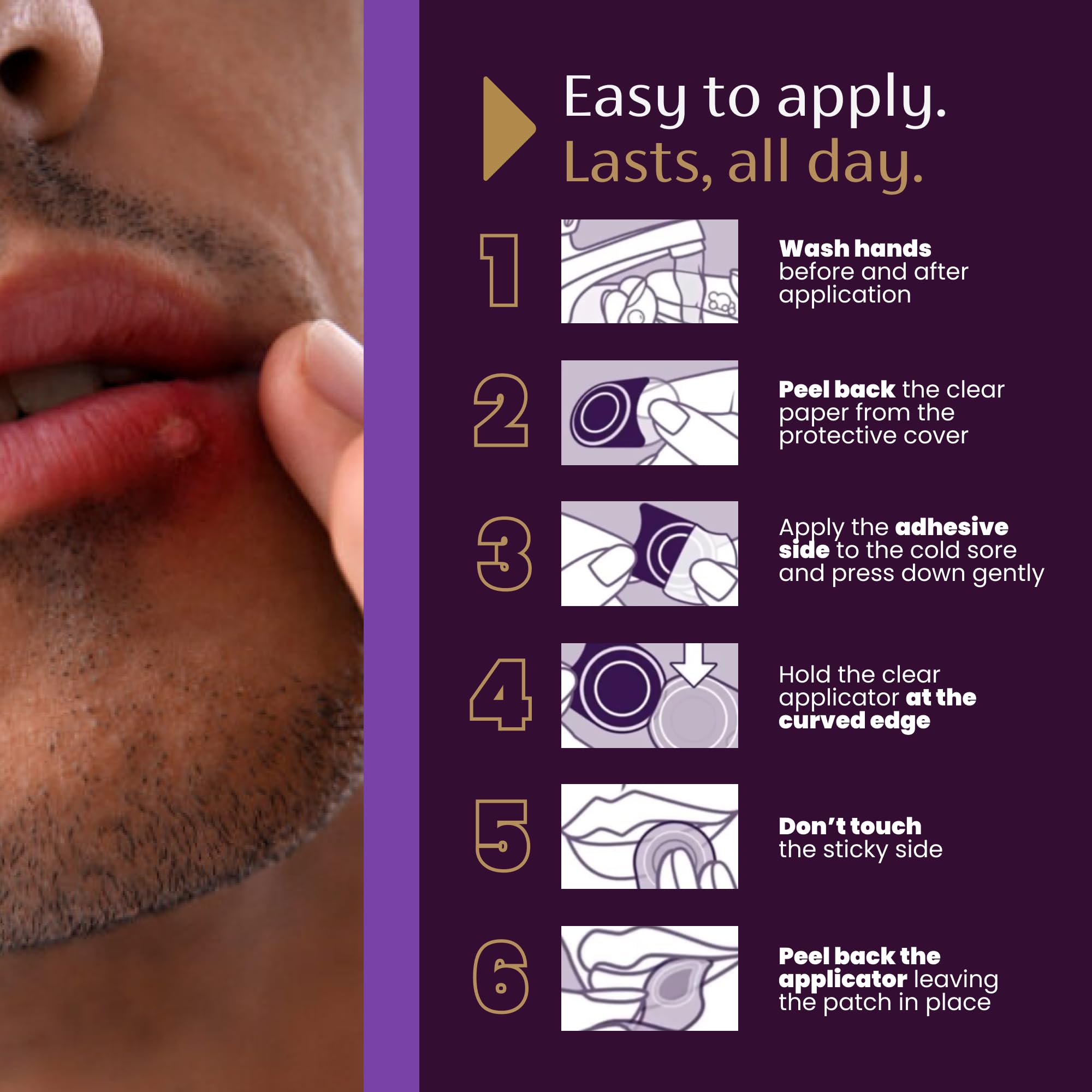 Mederma patch relief highlights reduced pain and visible redness when worn.