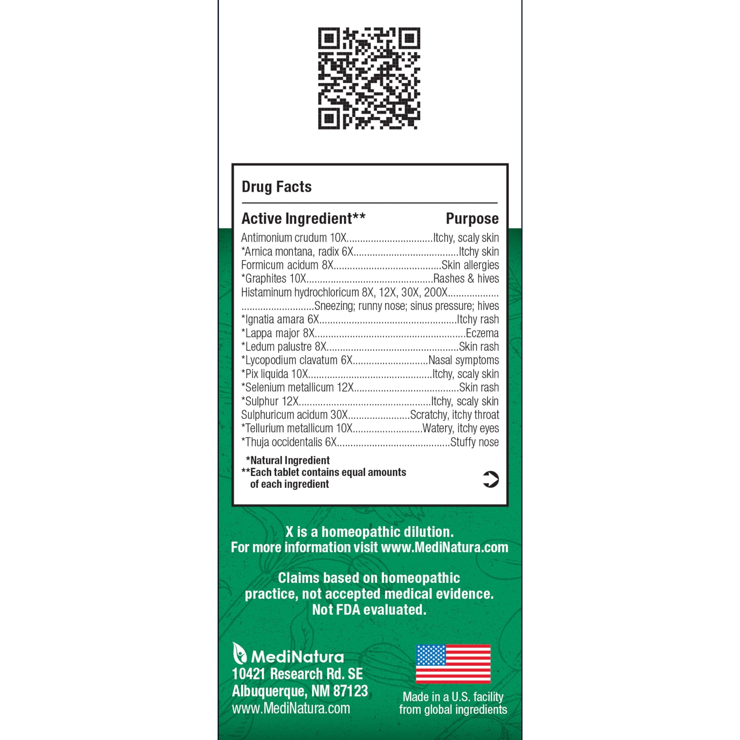 MediNatura BHI dissolving tablets close-up for fast, natural symptom support.