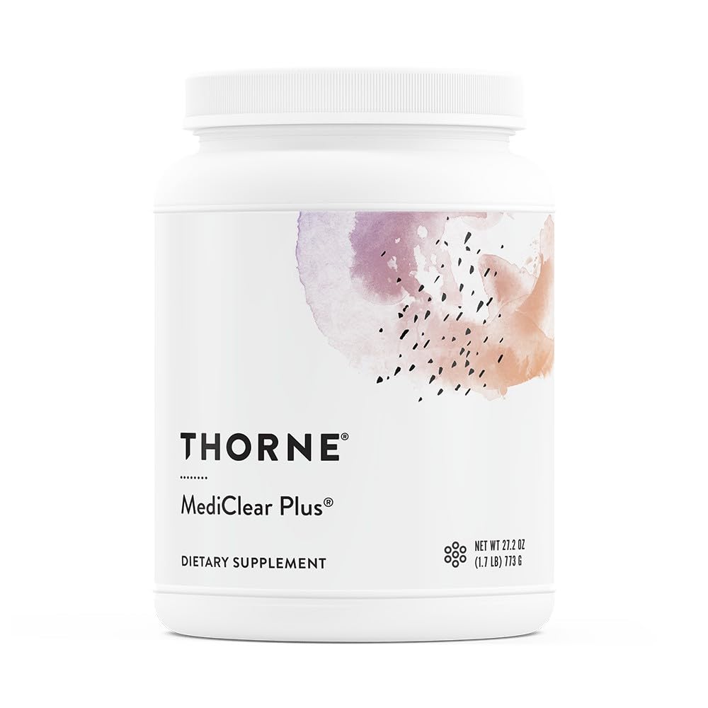 THORNE MediClear Plus bottle front view showing 27.2 oz