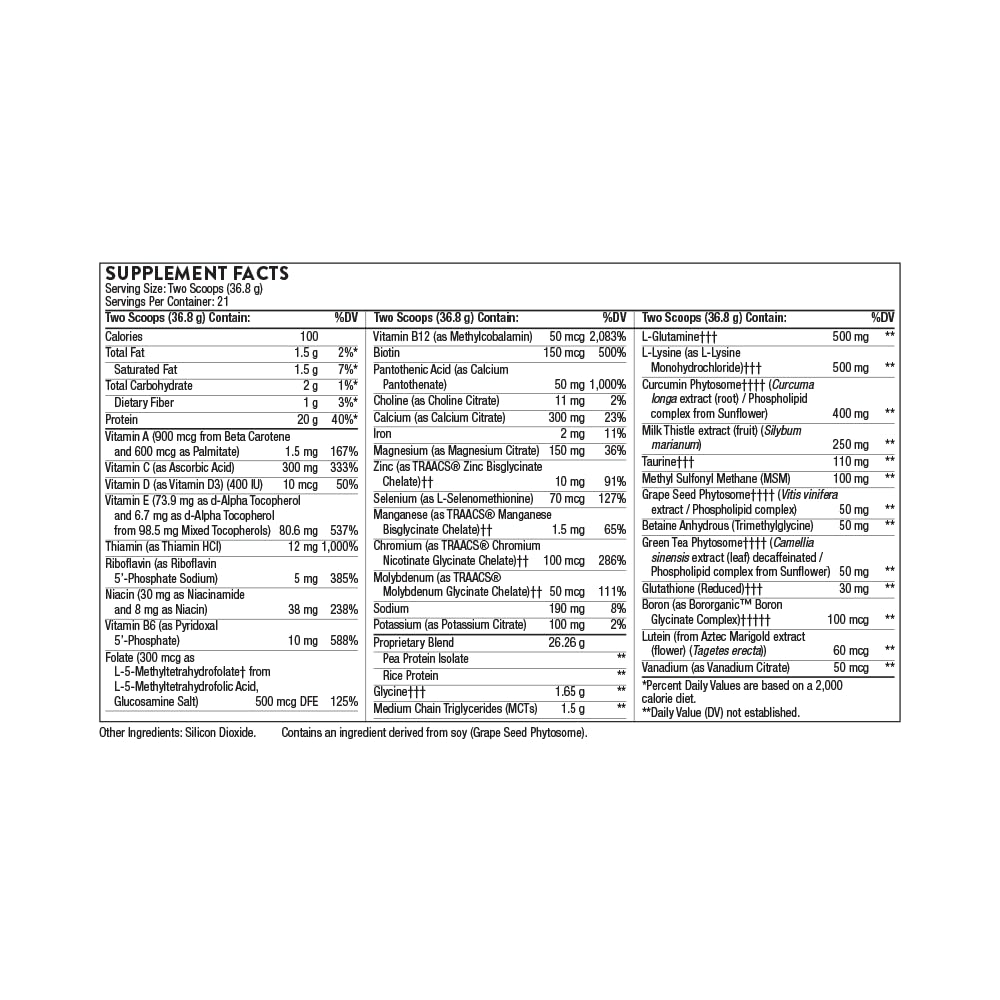 Milk thistle extract included in MediClear Plus