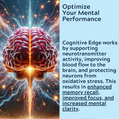 Person taking Cognitive Edge supplement as part of daily routine