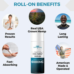 Label close-up showing 6000mg hemp oil