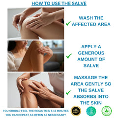 Hemp salve being applied to knee