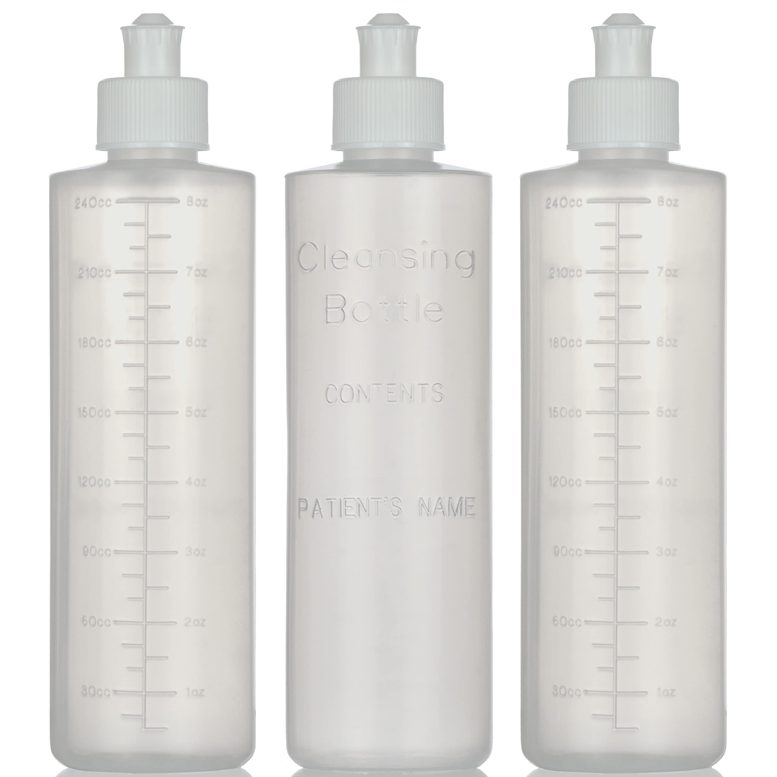 Medical Sales Supply perineal lavette bottle side view shows compact design for one-handed use.