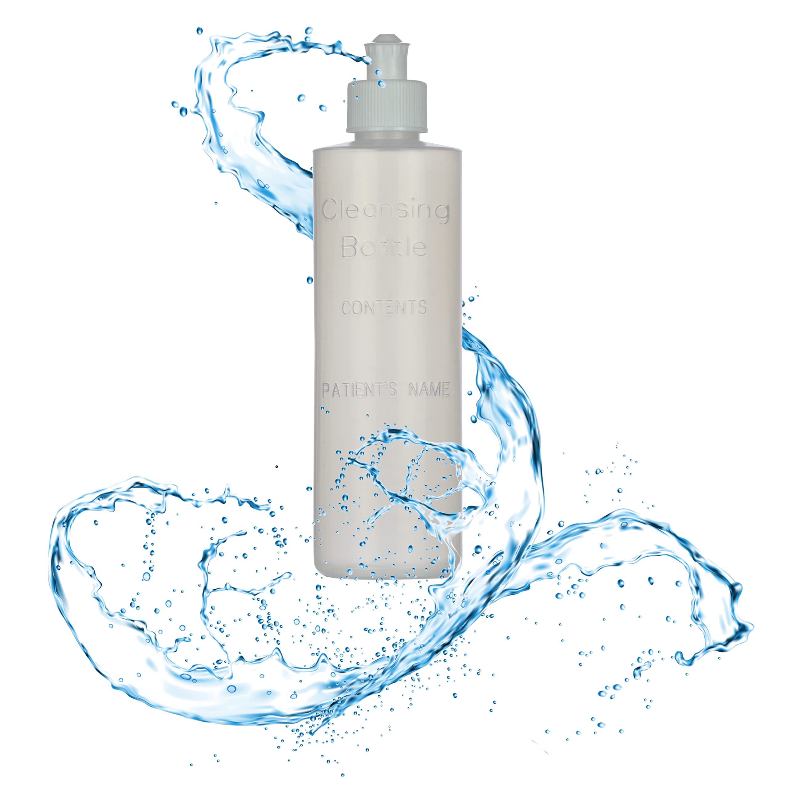 Medical Sales Supply perineal lavette bottle top cap demonstrates secure screw-cap for steady pressure.