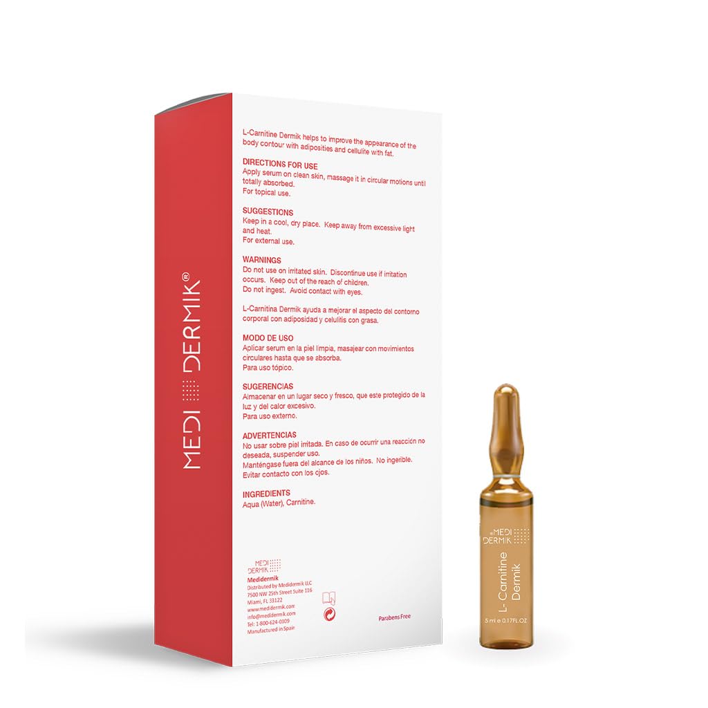 Usage options for MediDermik L-Carnitine Dermik including topical and device-assisted methods